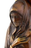 Melocco Miklós (1935): Madonna. Bronz, márvány talapzaton. Jelzés nélkül. 30 cm