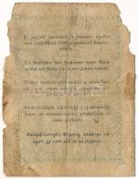 1848. 2Ft "Kossuth bankó" T:VG,G papírhiány, ragasztva Adamo G106