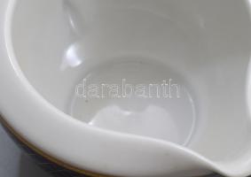 Zepter hat személyes porcelán étkészlet, aranyozott, matricás, jelzett, hibátlan