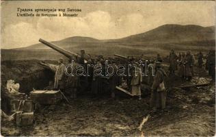 L'artillerie de forteresse a Monastir / WWI Serbian military, fortress artillery in Monastir (Bitola, North Macedonia) (EB)