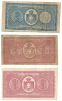 Olaszország 1893. 1L + 1914. 1L (2x) T:F-VG, szakadások
Italy 1893. 1 Lira + 1914. 1 Lira (2x) C:F-...