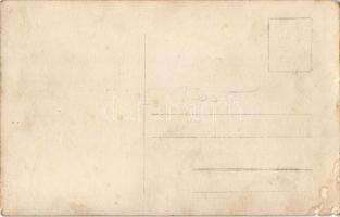 Osztrák-magyar katonák és egy hölgy / WWI Austro-Hungarian K.u.K. military, soldiers with lady. phot...