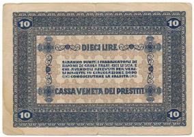 Olaszország / Velence / Osztrák-magyar megszállás 1918. 10L T:F, kis szakadás
Italy / Venice / Aust...