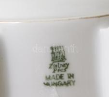 Zsolnay Nagykőrös butella, jelzett, m: 11 cm