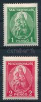 1932 Nagy Madonna 1P és 2P (17.500) (gumihiba, foghiba / gum disturbance, perf fault)