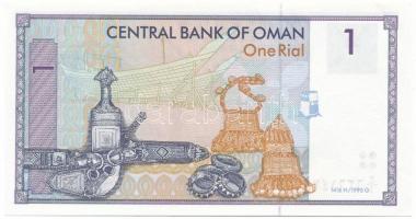 Omán 1995. 1R T:AU, sarokhajlás
Oman 1995. 1 Rial C:AU, folded corner
Krause P#34