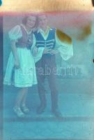 cca 1940-1950 Agfacolor diapozitívok, 8 db, 3,5×4 cm