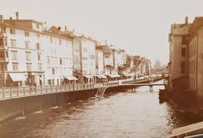 cca 1900 Svájc, Alpok 74 db fotó, nagyrészt Svájc Susch, Zürich, stb, néhány olasz kép, néhány üveg ...