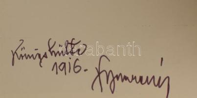 Vidarény Iván (1887-1982): Königshütte (1916) a művész által aláírt vintage fotó nagyítás 39x30 cm