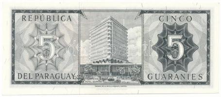 Paraguay DN(1963) 5G T:AU
Paraguay ND(1963) 5 Guaranies C:AU
Krause P#195