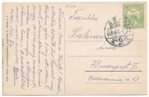 1915 Arad, Kossuth-szobor, templom. 4238 Vasúti Levelezőlapárusitás / statue, church