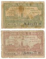 Portugália / Braga 1920. 1c + 2c T:G
Portugal / Braga 1920. 1 Centavo + 2 Centavos C:G