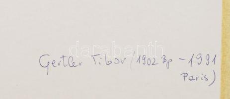 Gertler Tibor (1902-1991): Krisztus. Olaj, karton, jelzett a hátoldalán pecséttel. Fakeretben. 33x24...