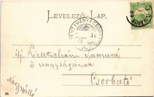 Hortobágy, A csikósok indulnak a ménesért, Eperjesy István kiadása (EK)