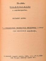 Szilassy Alfonz: A sütő- és cukrászipari technologia kézikönyve. V. rész: Cukrásztechnologia. VI. ré...