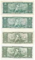Brazília DN(1961) 10C + DN(1962) 10C (2x) + DN(1963) 10C T:AU-XF
Brazil ND(1961) 10 Cruzeiros + ND(...