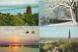 12 db MODERN kínai képeslap tokban / 12 modern Chinese postcards with case