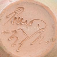 Azonosítatlan jelzéssel: Kínáló. Mázas kerámia, jelzett, hibátlan 17 cm