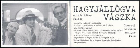 1996 Haggyállógva Vászka, Gothár Péter filmje, képes ismertető füzet