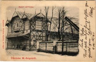 1902 Máramarossziget, Sighetu Marmatiei; Nyári színház. Kaufman Ábrahám kiadása / summer theatre