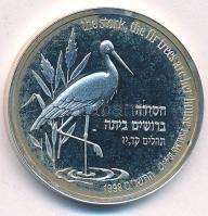 Izrael 1998. 1Sh Ag "Gólya és Jegenyefenyő" T:UNC (eredetileg PP) patina
Israel 1998. 1 S...