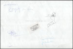 Konyec - Az utolsó csekk a pohárban c. film stábfotója, Gáti György felvétele, hátoldalán több szere...