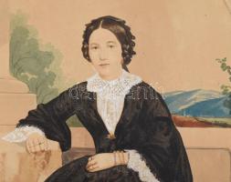 cca 1880-1890 Szöllősy szászvárosi (erdélyi) üvegkereskedő cég alapító tulajdonosának és feleségének...