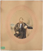 cca 1880-1890 Szöllősy szászvárosi (erdélyi) üvegkereskedő cég alapító tulajdonosának és feleségének...