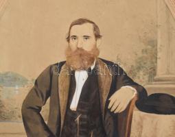 cca 1880-1890 Szöllősy szászvárosi (erdélyi) üvegkereskedő cég alapító tulajdonosának és feleségének...