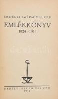 Erdélyi Szépmíves Céh emlékkönyv. 1924-1934. Kiadói papírborítékban. Kós Károly illusztrációival 75p. Foltos lapokkal