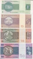 Brazília DN(1979) 5C + DN(1980) 1C + 10C + 50C (az összes 2. kiadás; 1. típus) T:UNC-AU, közte egy F...