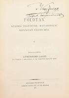 Litschauer Lajos: Földtan. Különös tekintettel Magyarország bányászati viszonyaira. Összeáll.: - -. ...