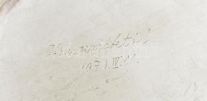 Ezüst hamutál 11 cm Jelzett gravírozással 47 g