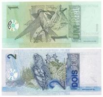 Brazília DN(2003) 1R + 2R T:UNC
Brazil ND(2003) 1 Real + 2 Reais C:UNC
Krause P#249, P#251