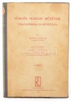 Benes Lajos dr.: Sürgős sebészi műtétek tájanatómiája és műtéttana. Bp., 1940, Eggenberger. Újrakötött félvászon kötés, az eredeti borító ráragasztva, gerinc szakadt, kopottas állapotban.