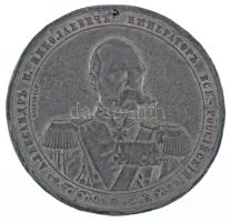 Orosz Birodalom 1878. "Az Oszmán Birodalom ellen aratott orosz győzelem emlékére / II. Sándor cár" kétoldalas Sn emlékérem (48mm) T:VF lyuk, durva ph. Russian Empire 1878. "In memory of the Russian victory over the Ottoman Empire / Tsar Alexander II" double-sided Sn commemorative medal (48mm) C:VF hole, rough ph.