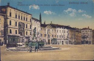 Gorizia main square damaged in WWI