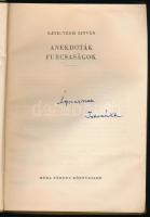 Ráth-Végh István: Anekdoták, furcsaságok. (Dedikált!) Bp., 1958, Móra. Első kiadás. Kiadói egészvász...