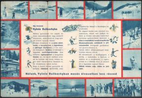 cca 1940 Felsőzúgó (Szlovákia) képes üdülési ismertetője, hajtásnyomokkal