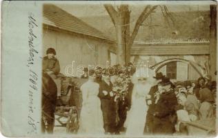 1909 Martonháza, Ochtiná; esküvő / wedding. photo (EB)