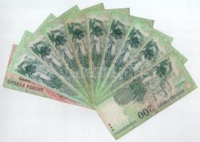 2003-2007. 200Ft (9x) + 2006. 500Ft T:F,VG közte szép papír is