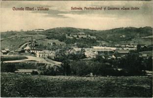 Ocnele Mari (Valcea), Salinele, Penitenciarul si Cazarma Cuza Voda / salt mines, penitentiary (prison), Romanian military barracks (EK)