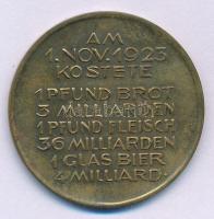 Német Birodalom / Weimari Köztársaság 1923. "Des Deutschen Volkes Leidensweg / "AM 1. NOV....