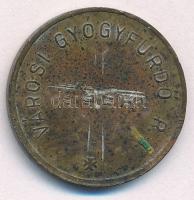 ~1930. "Eger Városi Gyógyfürdő R.T." kétoldalas bronz zseton (26,5mm) T:VF