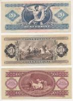 1980. 20Ft + 50Ft + 100Ft T:VF,F szép papír, egyiken kis szakadás