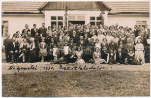 1930 Nagypetri, Petrindu; Ezüstlakodalom (25. házassági évforduló) / silver wedding (25th wedding anniversary) photo