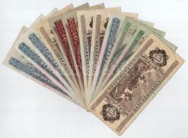 1962-1989. 10Ft - 100Ft (12x) T:VF-VG több szép papírral