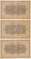 1946. 10.000AP (3x) sorszámkövetők, vízjeles papíron "D 39 96.641- 96.643" T:AU Adamo P49