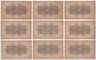 1946. 10.000AP (9x), közte sorszámkövetők és közeli sorszámmal, vízjeles papíron "D 39 96.621- ...