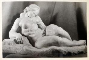 Almási Tibor: Kósa-Huba Ferenc c. könyvének gépirata, eredeti fotókkal. Az elülső szennylapon a a sz...